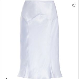 Anna October Satin Midi Slip Skirt NWTS